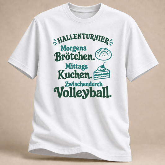 RÜCKRAUM – Hallenturnier – Volleyball T-Shirt – White