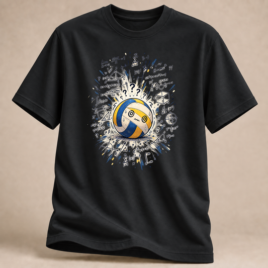 RÜCKRAUM – Volleyball-Explosion – Mathe T-Shirt – Black