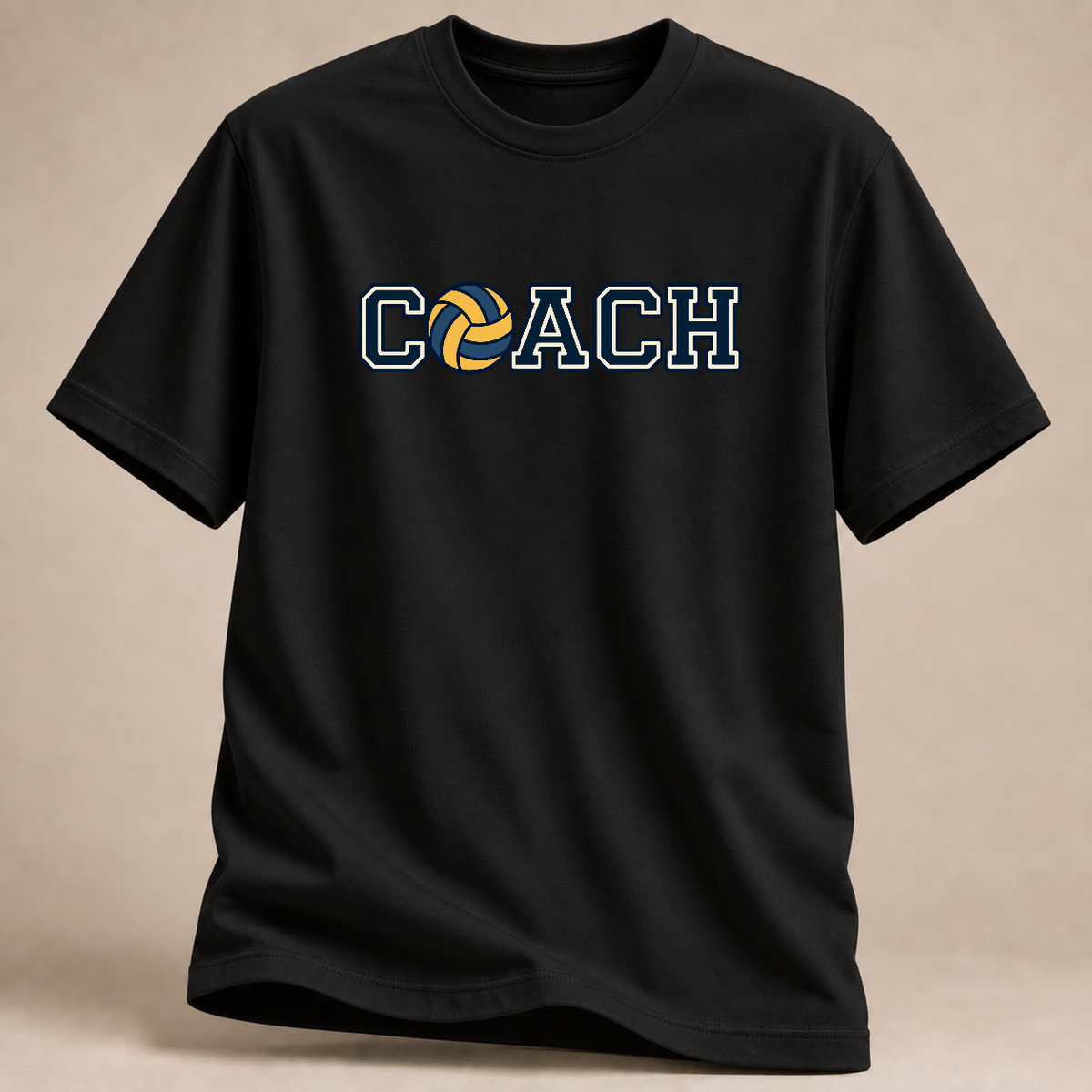 RÜCKRAUM – Coach – Volleyball T-Shirt – Schwarz