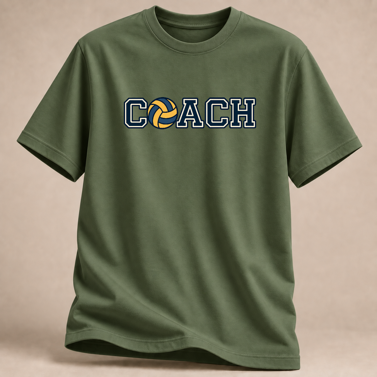 RÜCKRAUM – Coach – Volleyball T-Shirt – Militärgrün