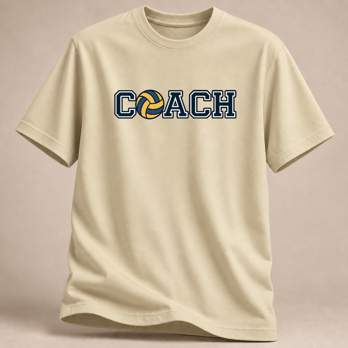 RÜCKRAUM – Coach – Volleyball T-Shirt – Naturweiß