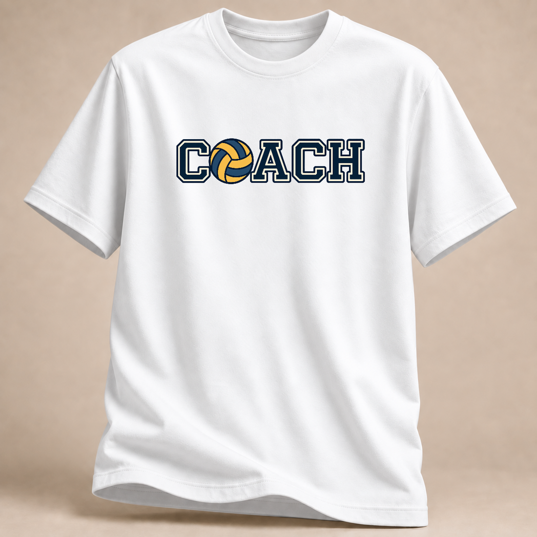 RÜCKRAUM – Coach – Volleyball T-Shirt – Weiß