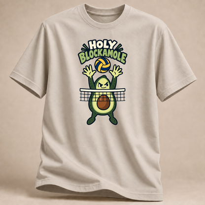 Holy Blockamole – Volleyball T-Shirt – Sand