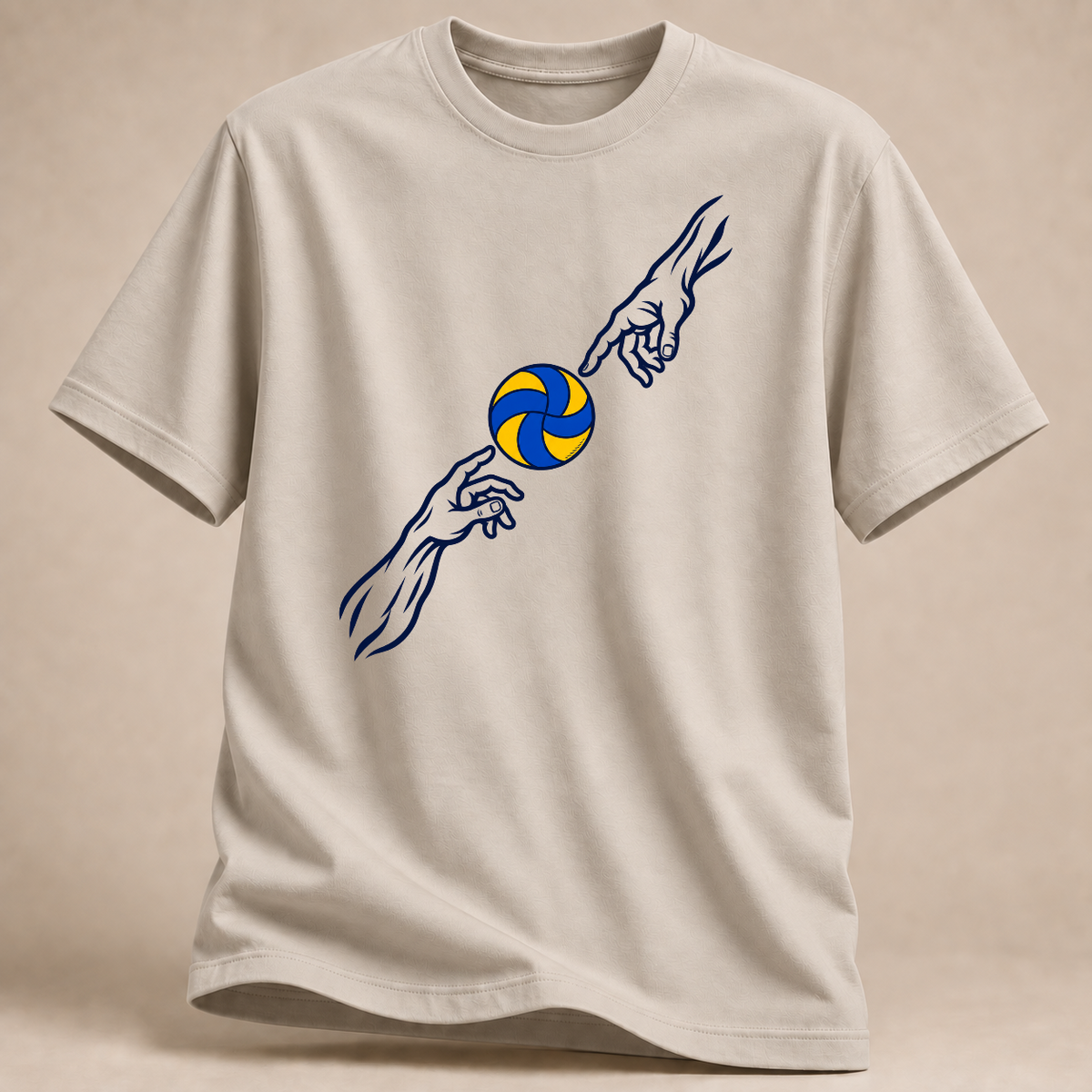 RÜCKRAUM – Hände am Ball – Volleyball T-Shirt – Sand