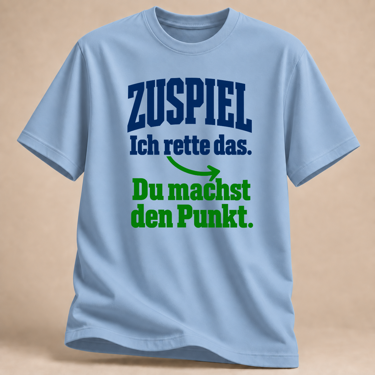 RÜCKRAUM – Zuspiel – Volleyball T-Shirt – Hellblau