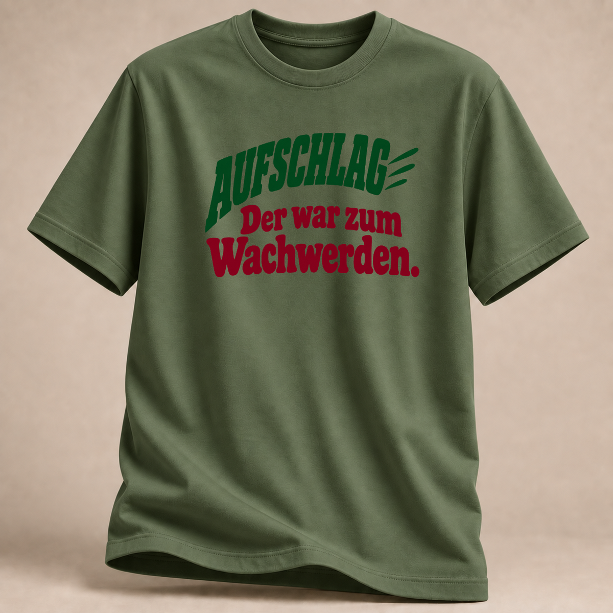 RÜCKRAUM – Aufschlag – Volleyball T-Shirt – Militärgrün