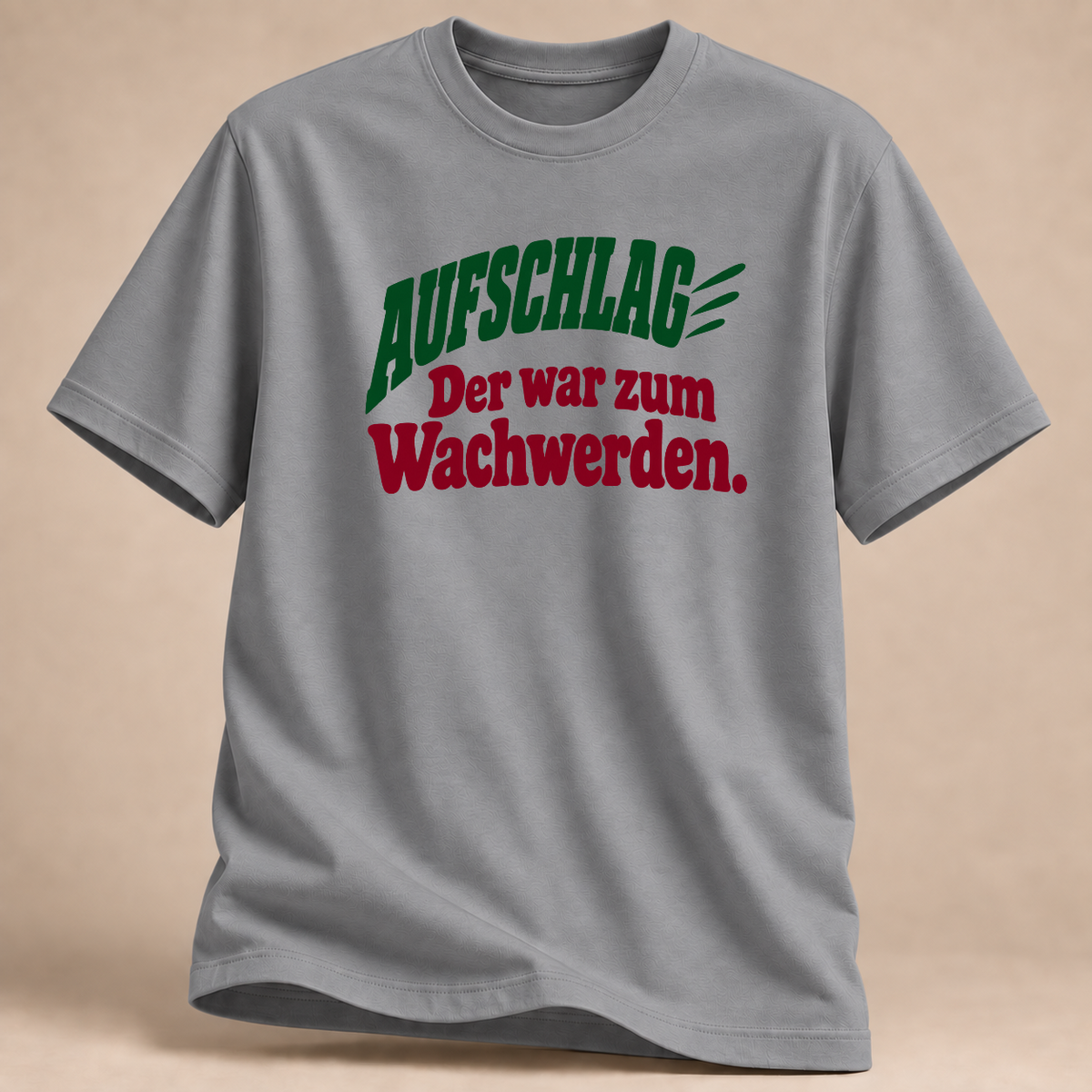 RÜCKRAUM – Aufschlag – Volleyball T-Shirt – Sportgrau meliert