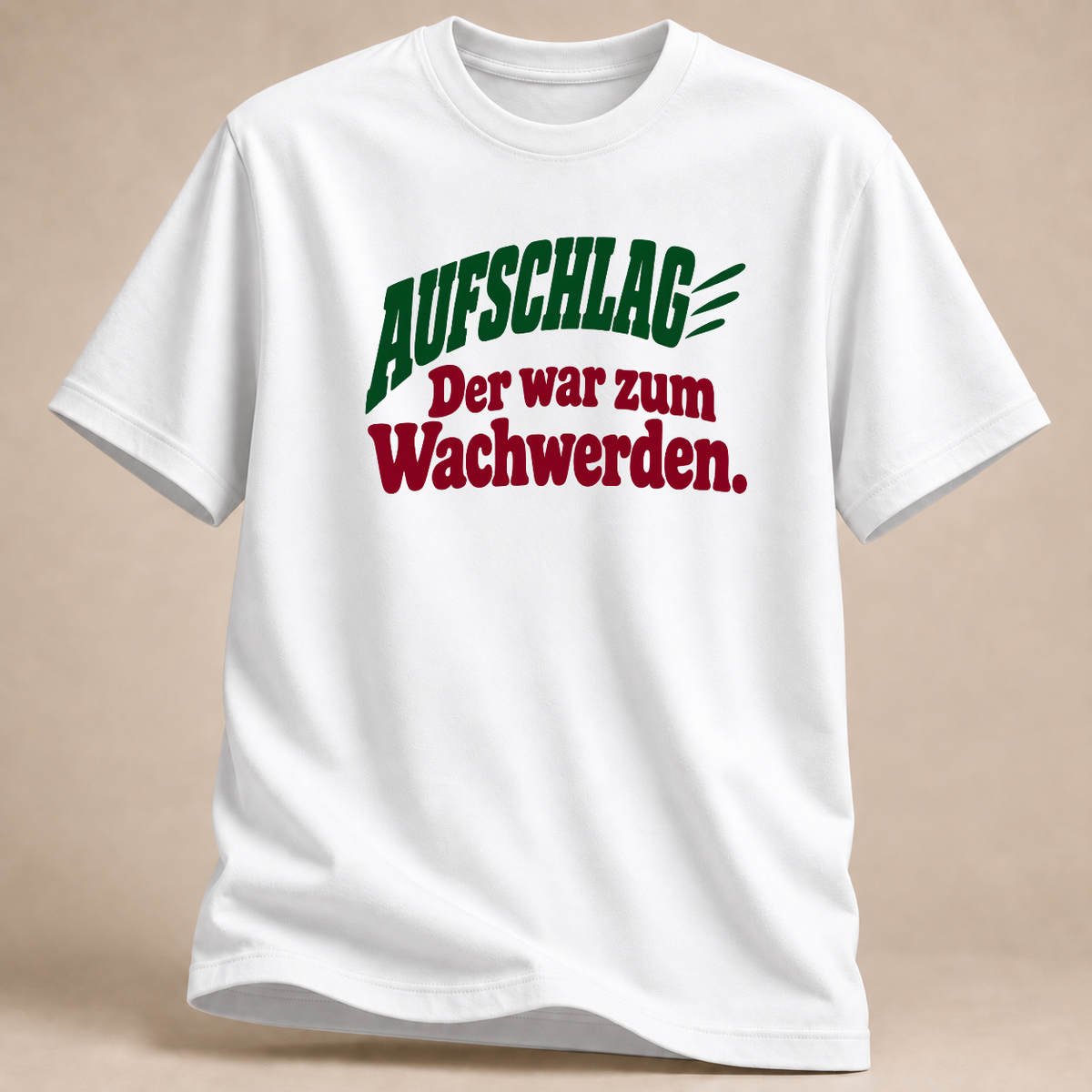 RÜCKRAUM – Aufschlag – Volleyball T-Shirt – Weiß