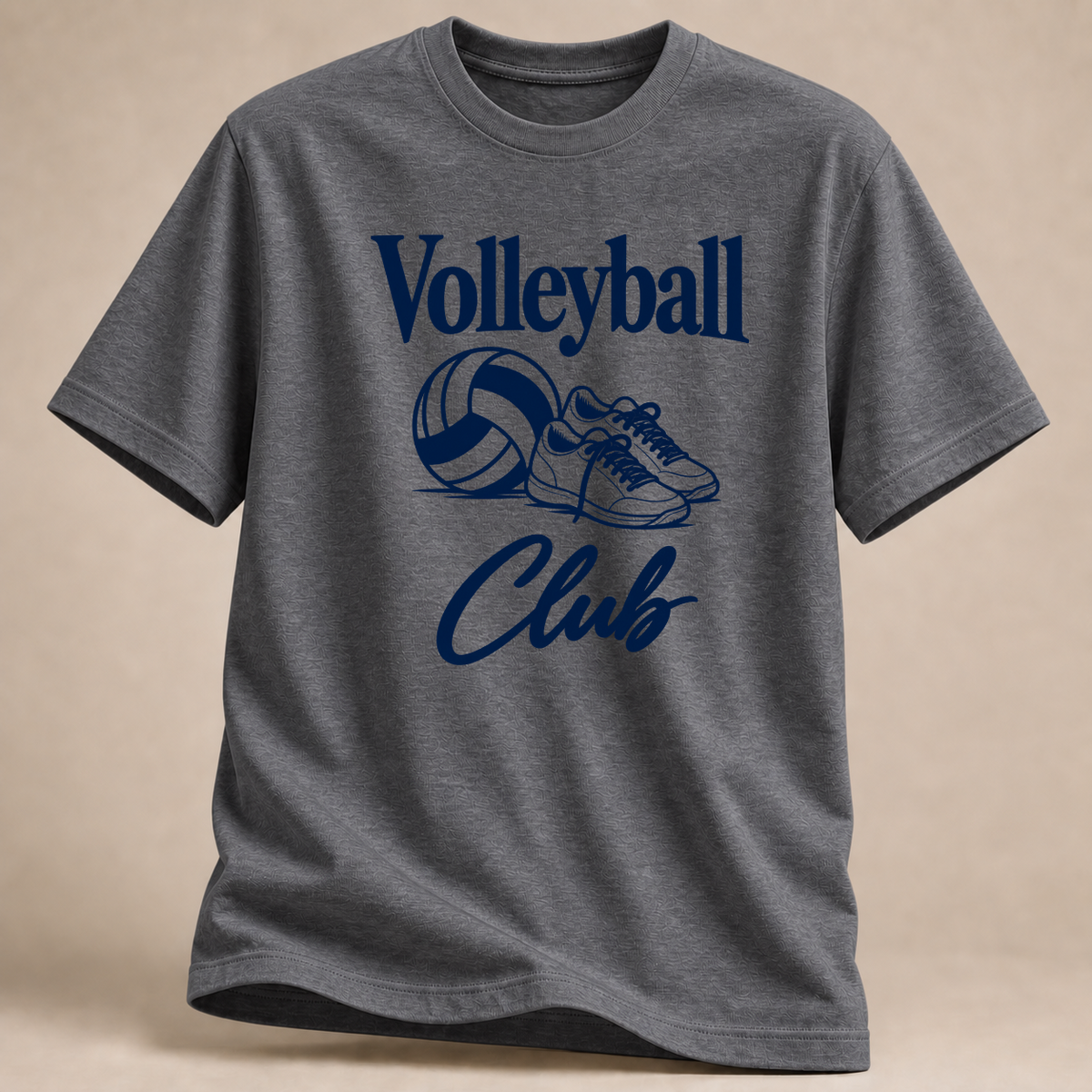 RÜCKRAUM – Volleyball-Club T-Shirt – Graphit meliert
