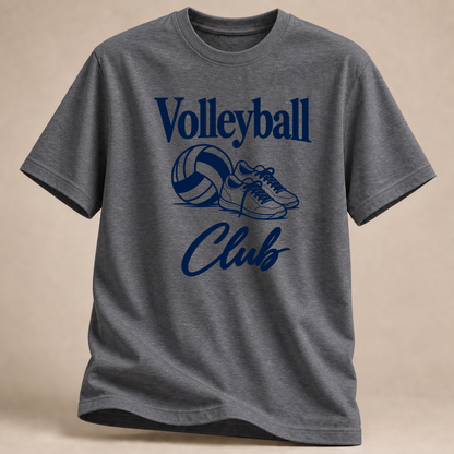 RÜCKRAUM – Volleyball-Club T-Shirt – Graphit meliert