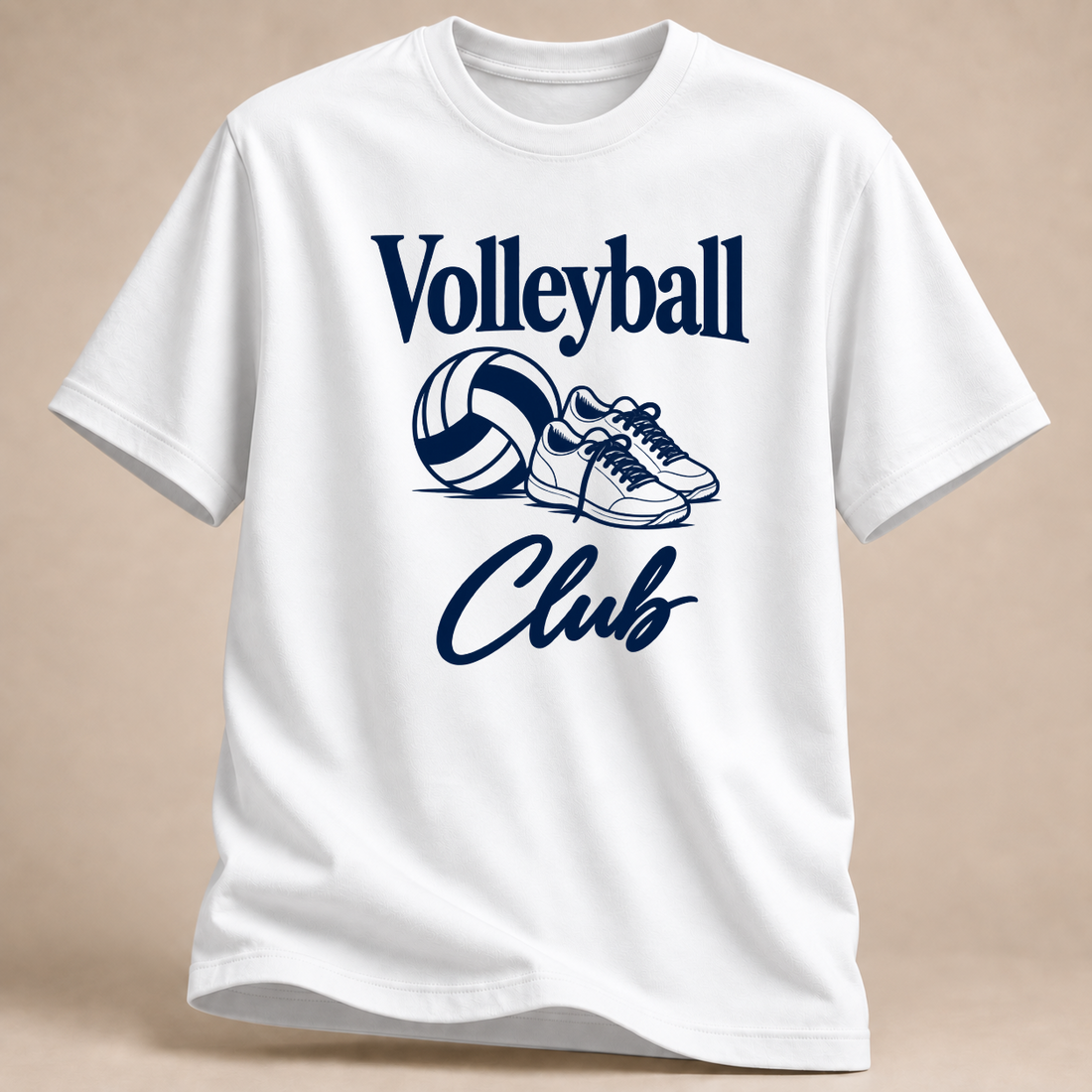 RÜCKRAUM – Volleyball-Club T-Shirt – Weiß