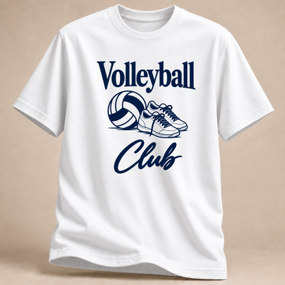 RÜCKRAUM – Volleyball-Club T-Shirt – Weiß