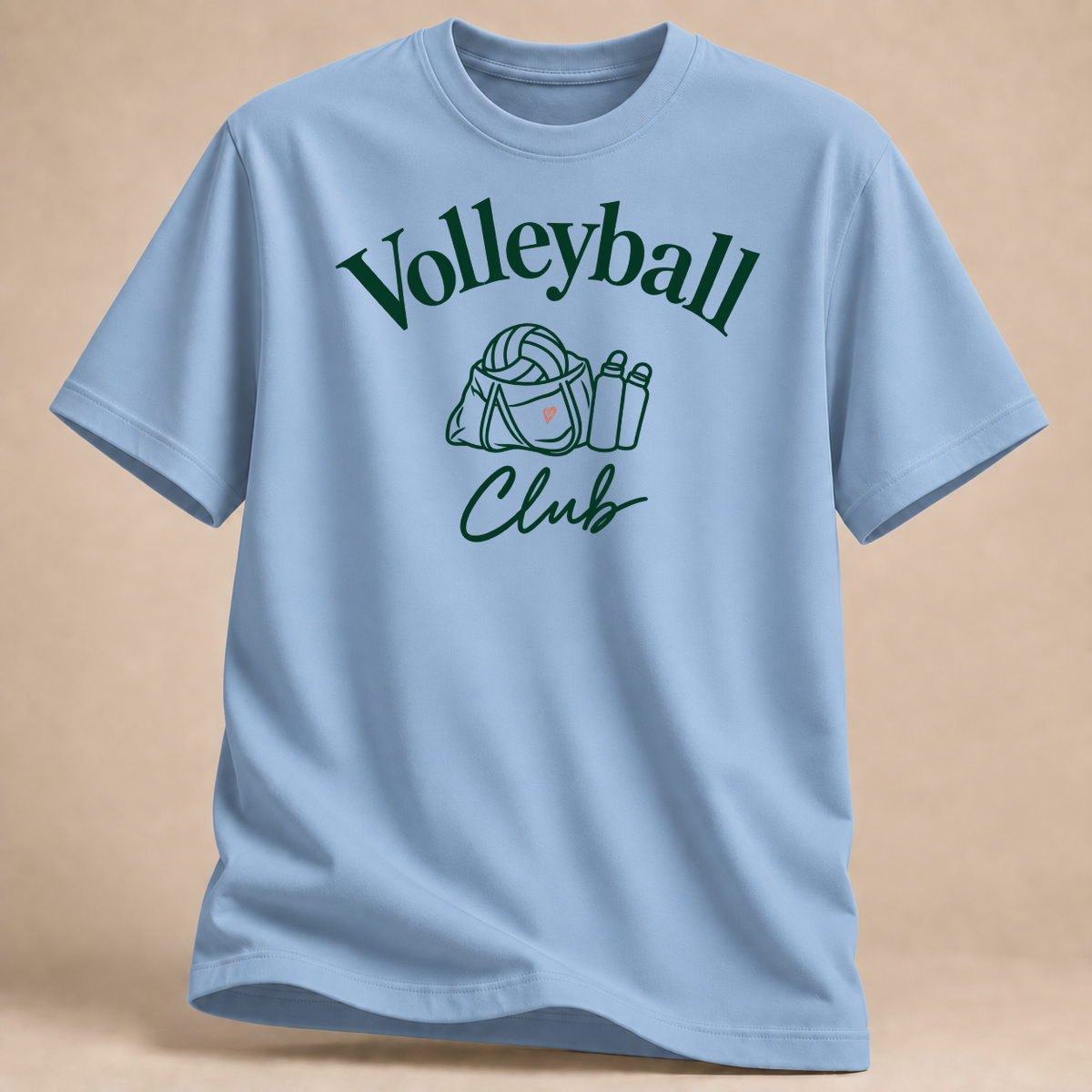 RÜCKRAUM – Clubtasche Volleyball T-Shirt – Hellblau