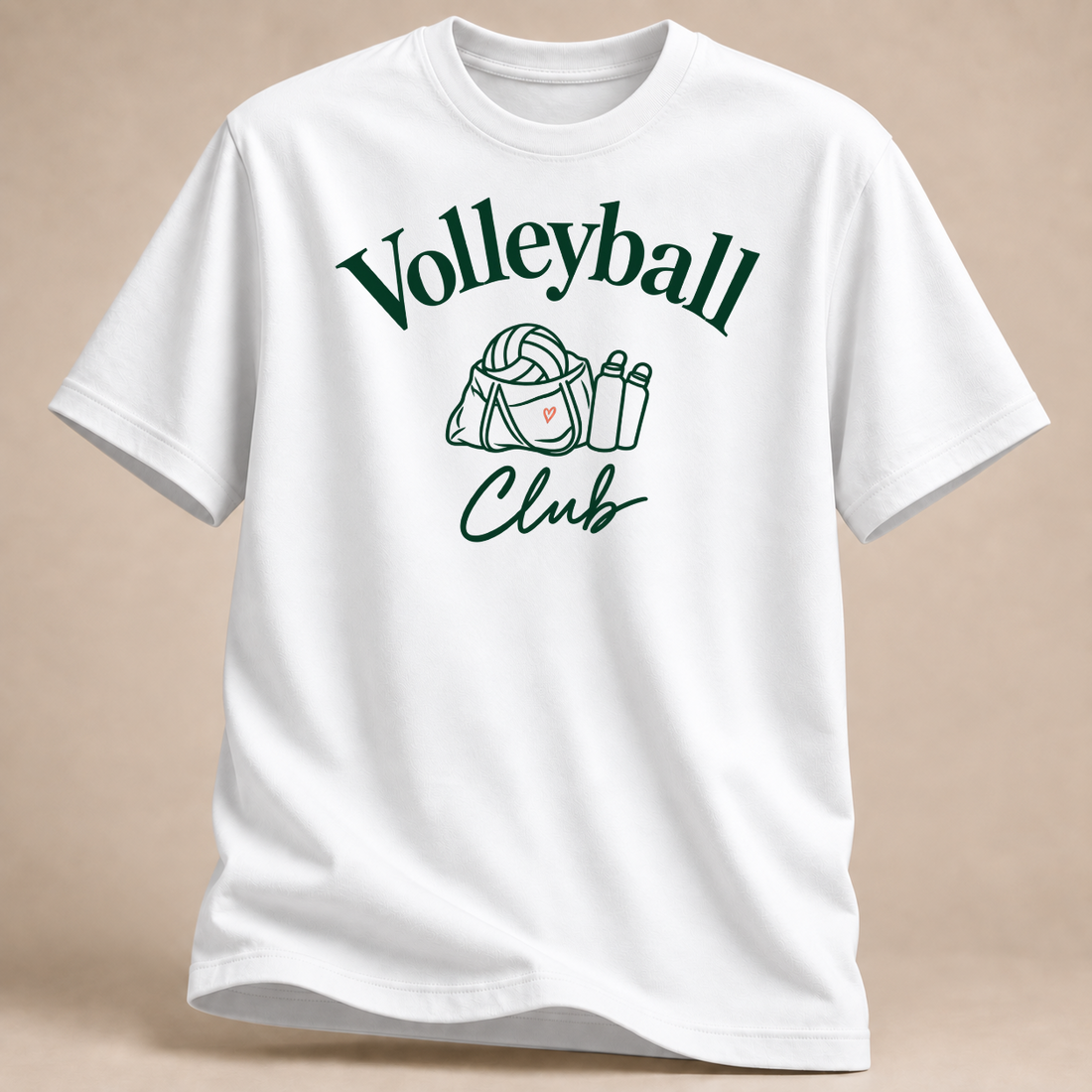 RÜCKRAUM – Clubtasche Volleyball T-Shirt – Weiß