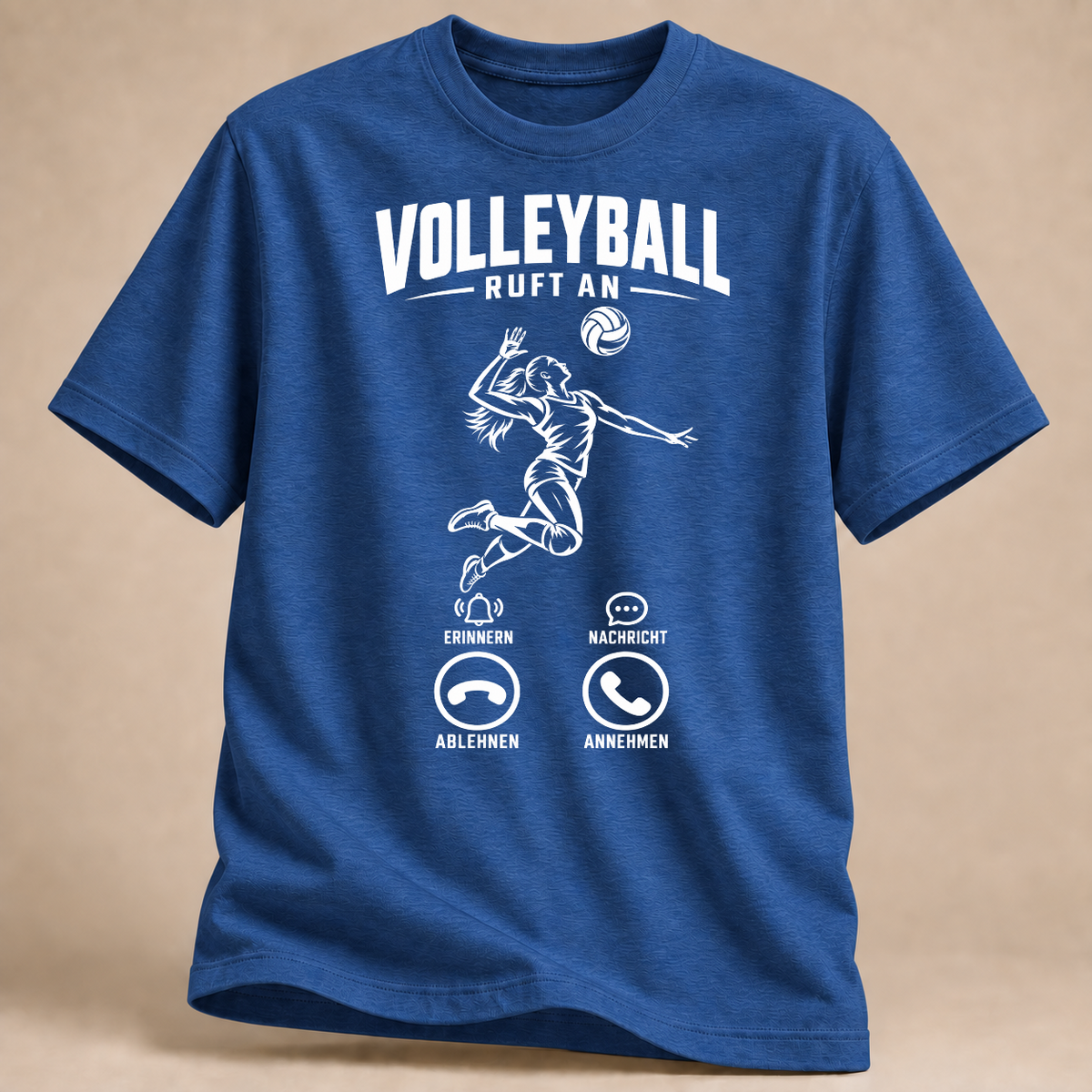 RÜCKRAUM – Volleyball ruft an T-Shirt – Heather Royal