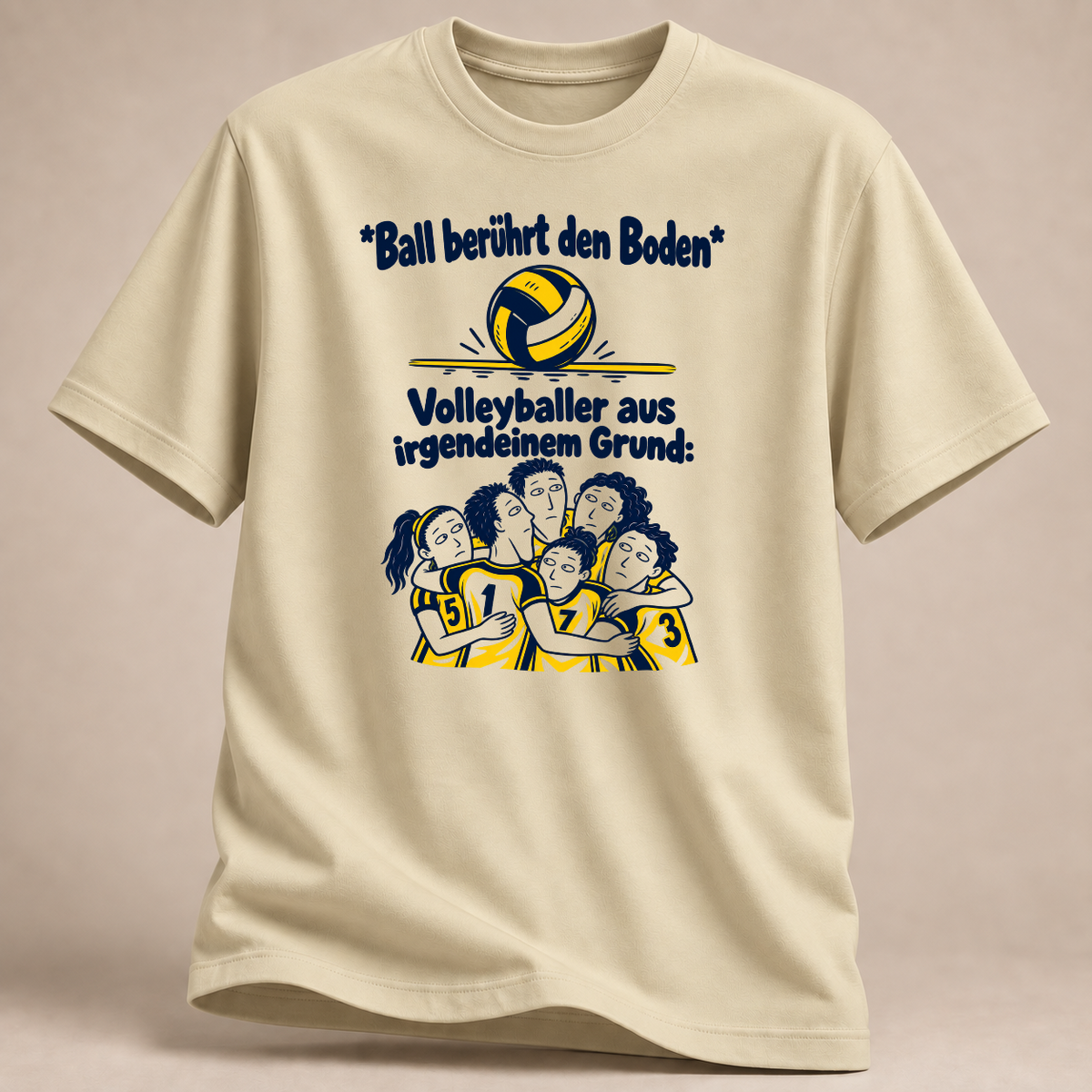 RÜCKRAUM – Ball berührt den Boden T-Shirt – Natural