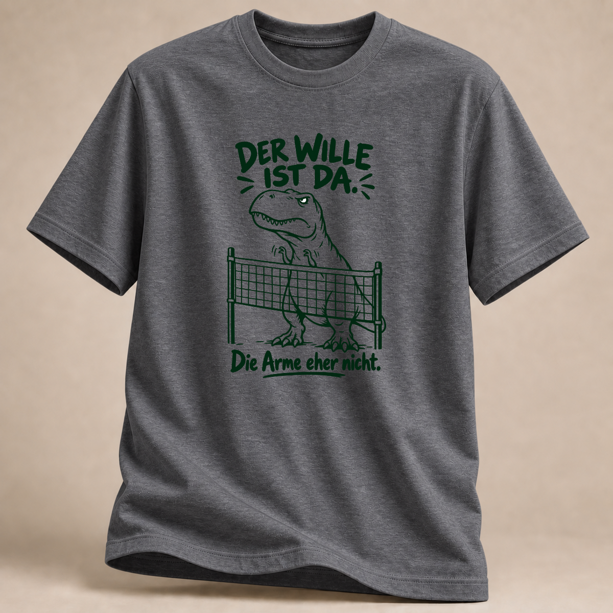 RÜCKRAUM – Der Wille ist da T-Shirt – Graphite Heather