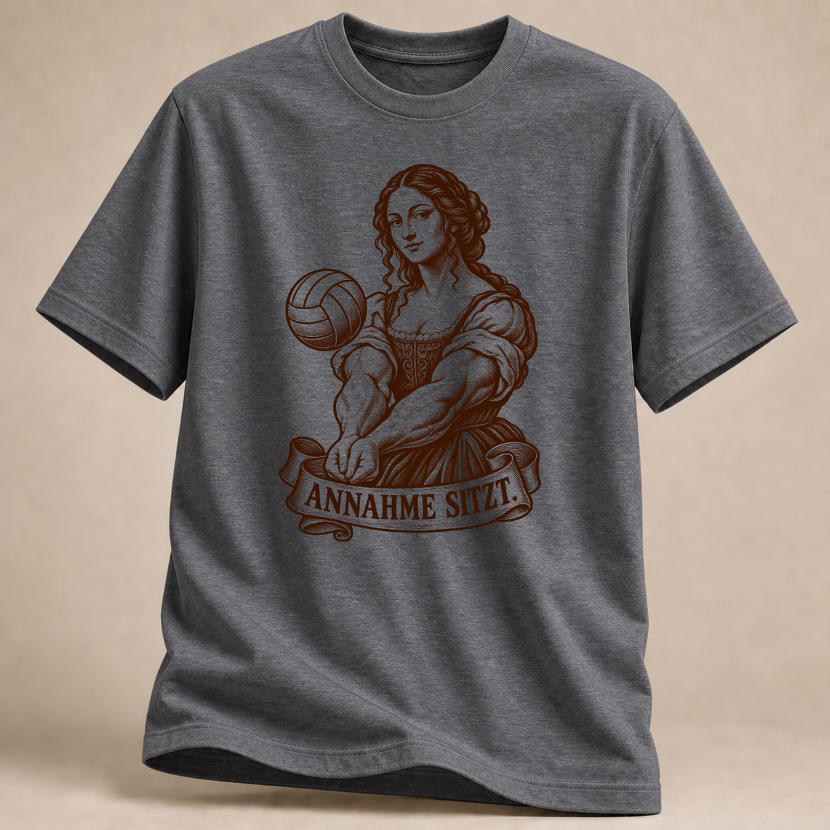 RÜCKRAUM – Annahme sitzt T-Shirt – Graphite Heather