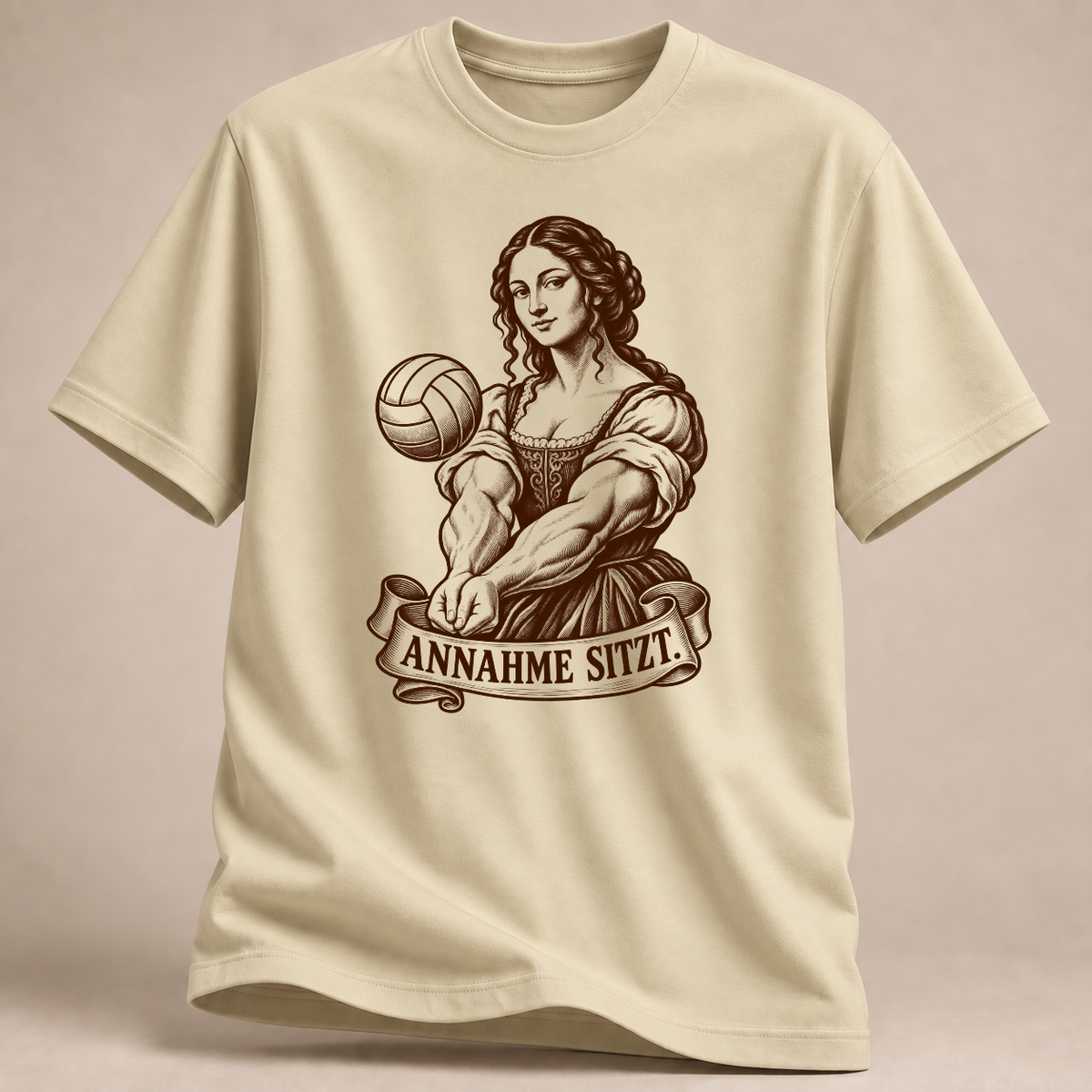 RÜCKRAUM – Annahme sitzt T-Shirt – Natural