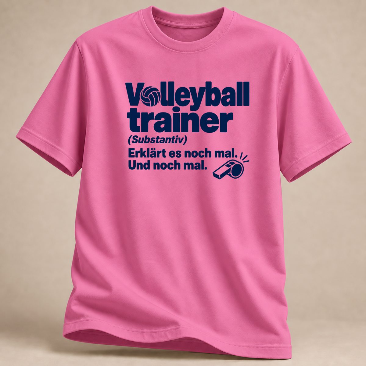 RÜCKRAUM – Volleyballtrainer T-Shirt – Azalea