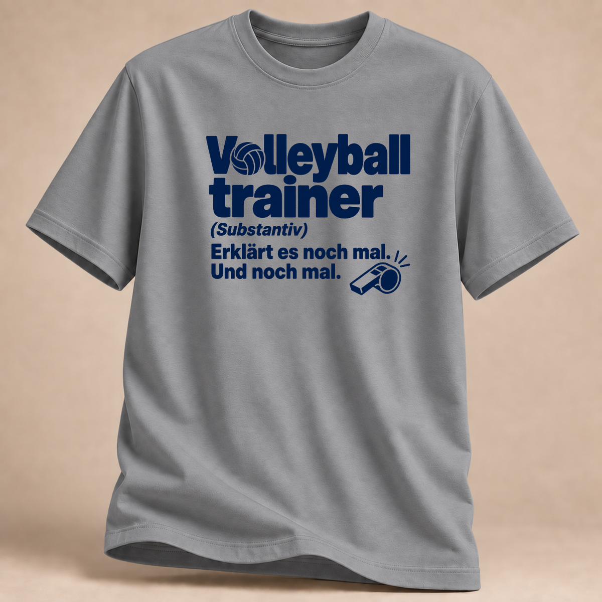 RÜCKRAUM – Volleyballtrainer T-Shirt – Rs Sport Grey