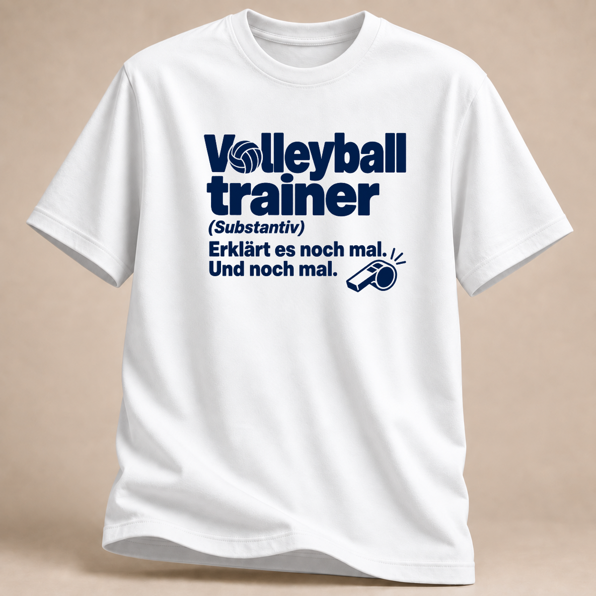 RÜCKRAUM – Volleyballtrainer T-Shirt – White