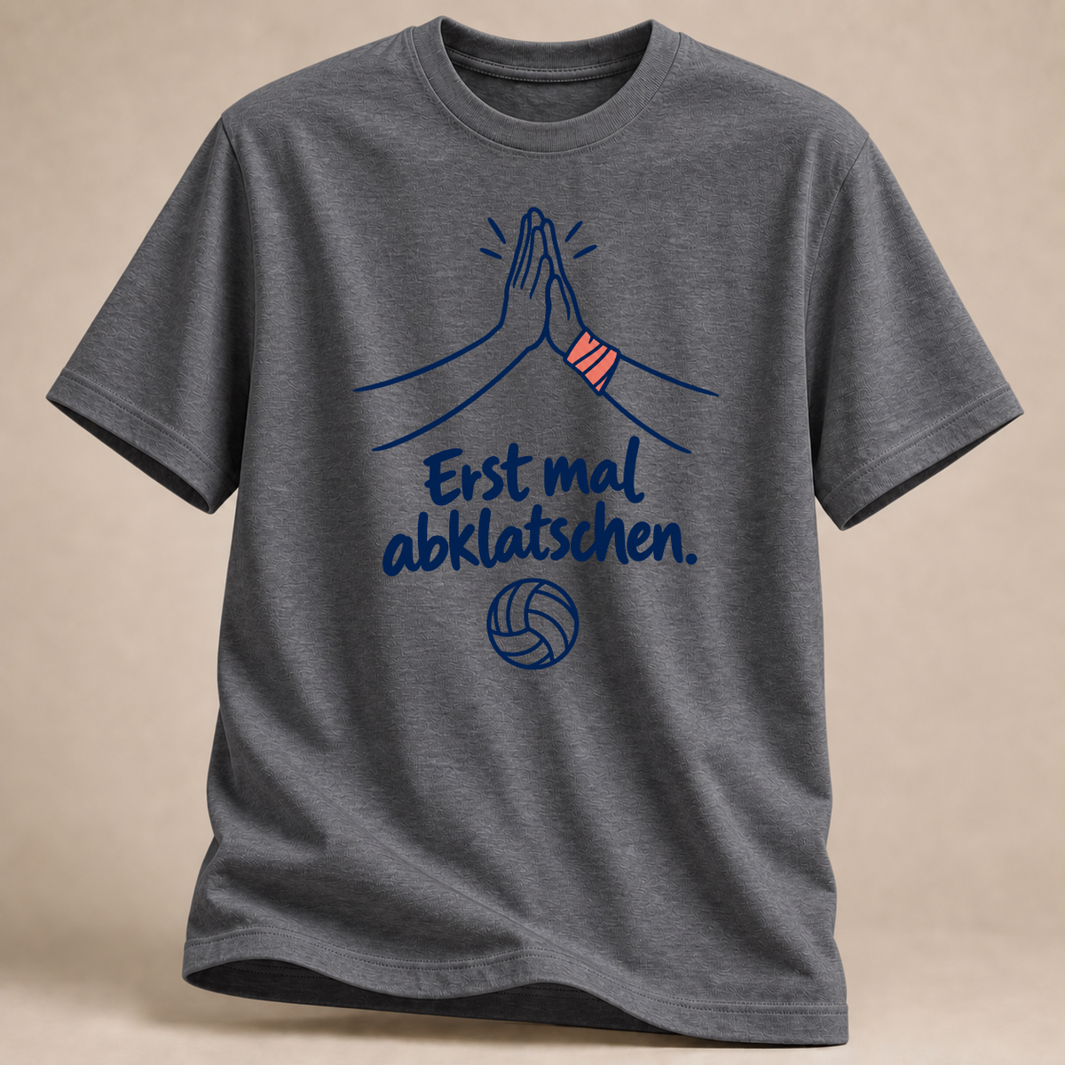 RÜCKRAUM – Erst mal abklatschen T-Shirt – Graphite Heather