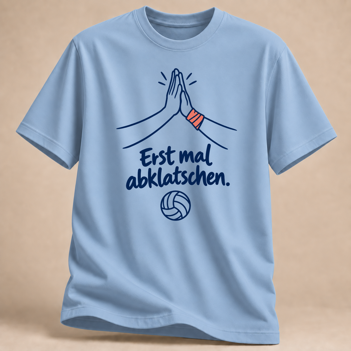 RÜCKRAUM – Erst mal abklatschen T-Shirt – Light Blue