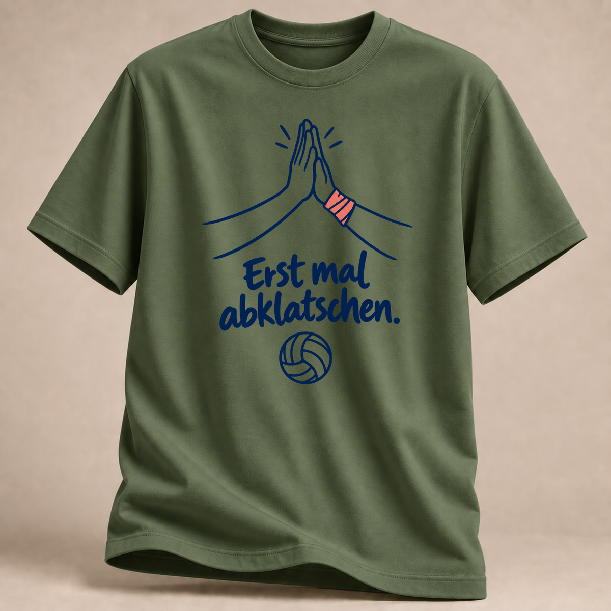 RÜCKRAUM – Erst mal abklatschen T-Shirt – Military Green