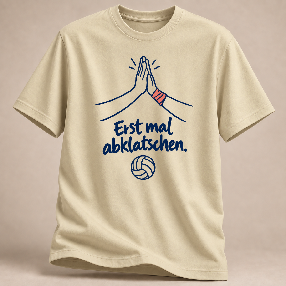 RÜCKRAUM – Erst mal abklatschen T-Shirt – Natural