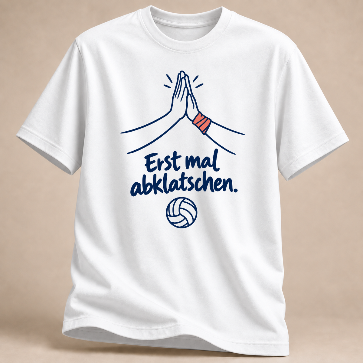 RÜCKRAUM – Erst mal abklatschen T-Shirt – White