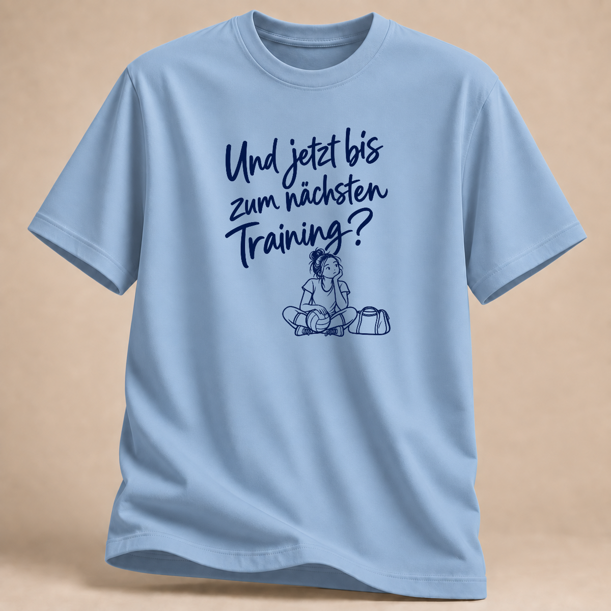RÜCKRAUM – Nächstes Training T-Shirt – Light Blue