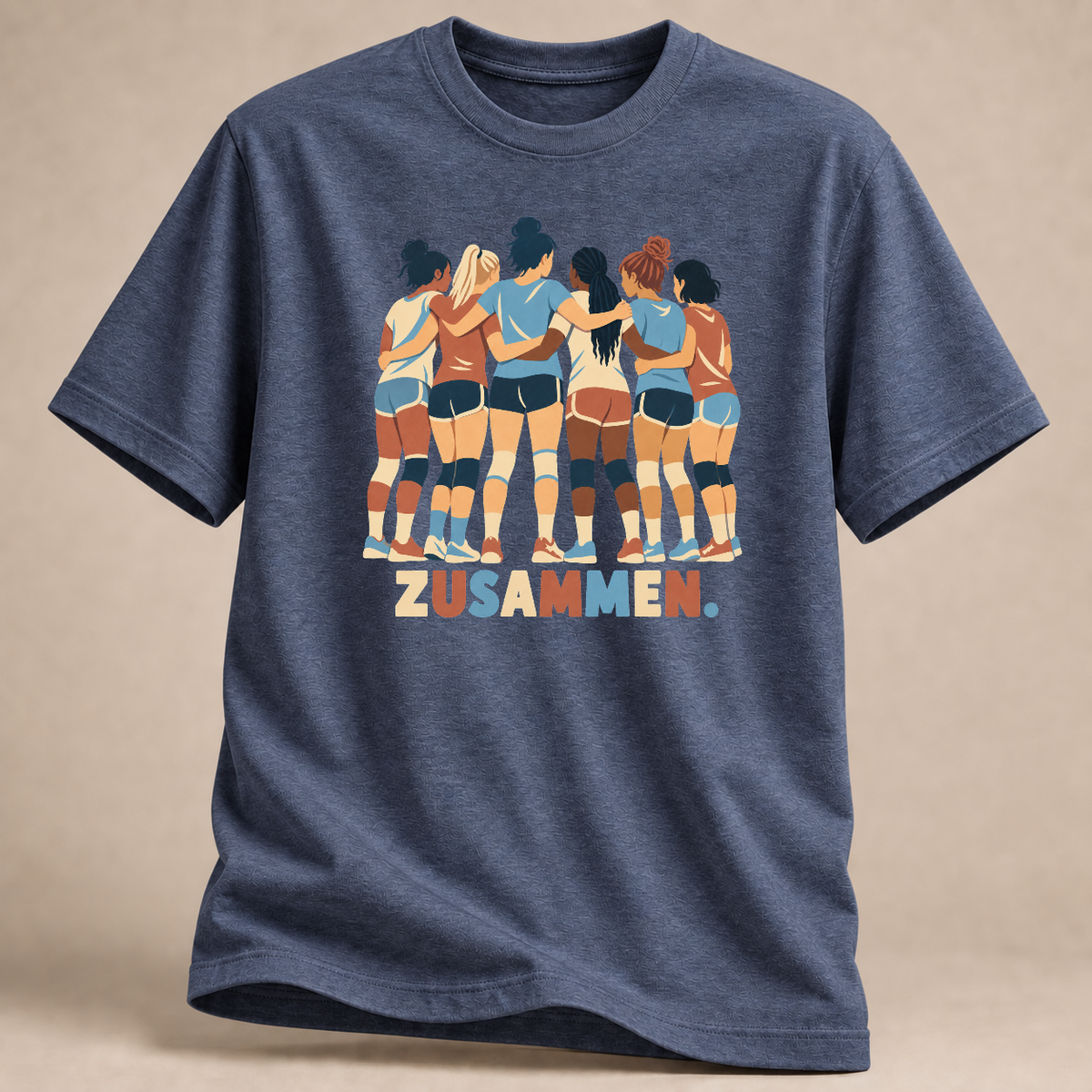 RÜCKRAUM – Zusammen T-Shirt – Heather Navy