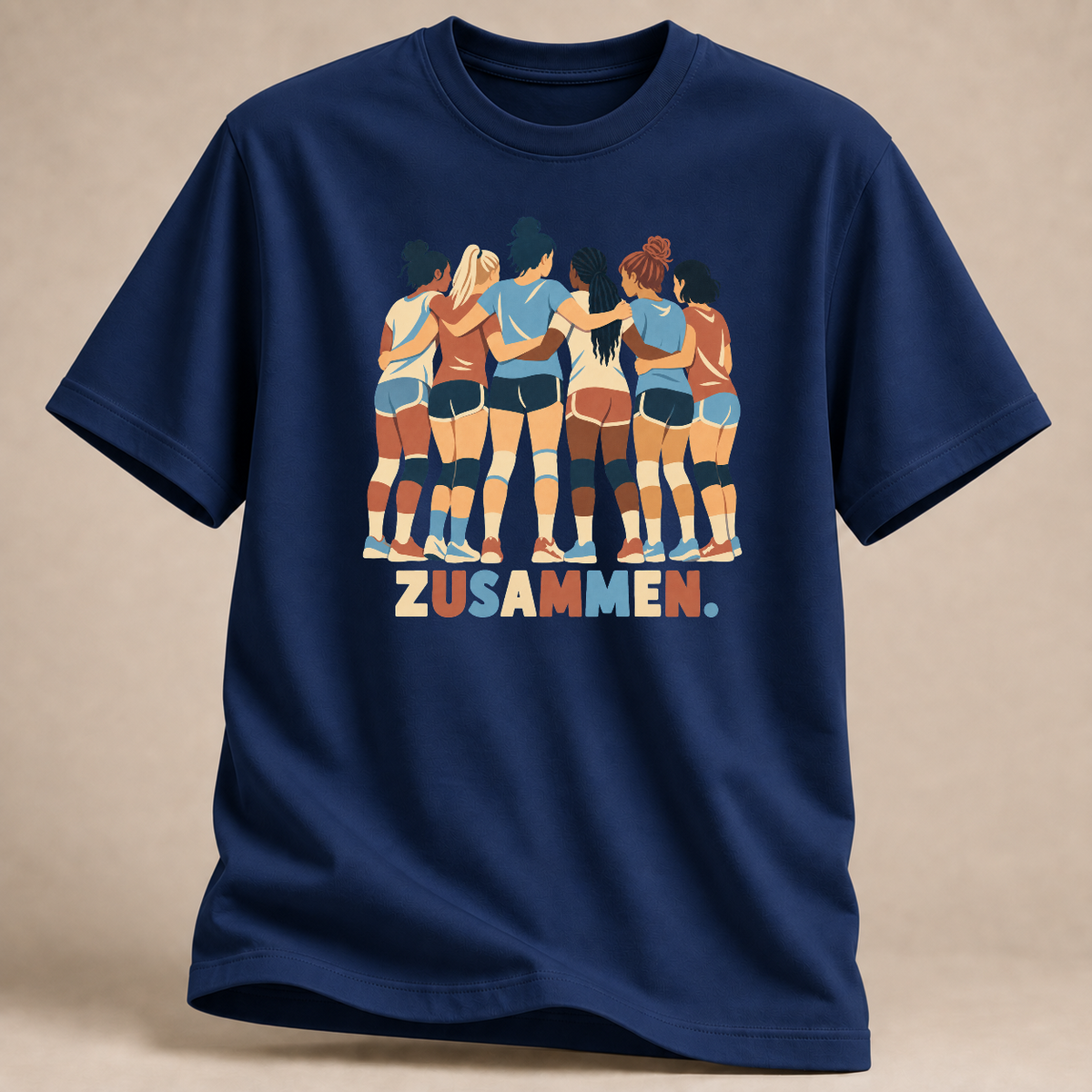 RÜCKRAUM – Zusammen T-Shirt – Navy