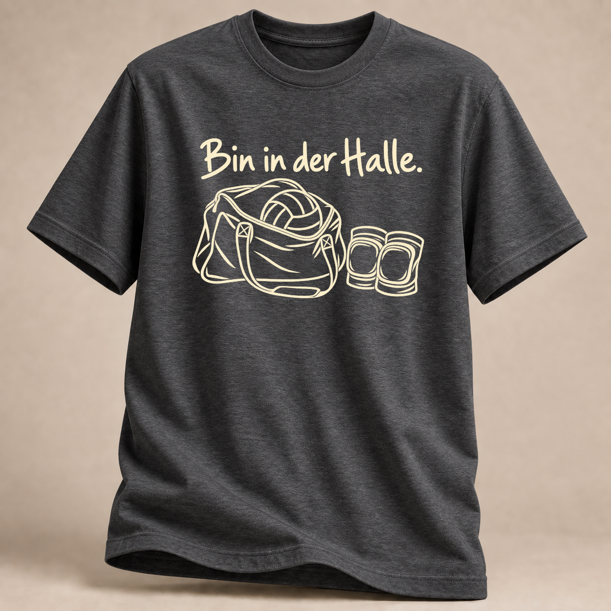 RÜCKRAUM – Bin in der Halle T-Shirt – Dark Heather