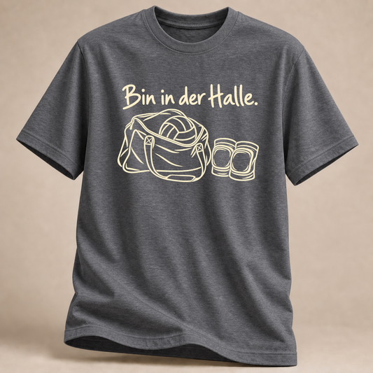 RÜCKRAUM – Bin in der Halle T-Shirt – Graphite Heather