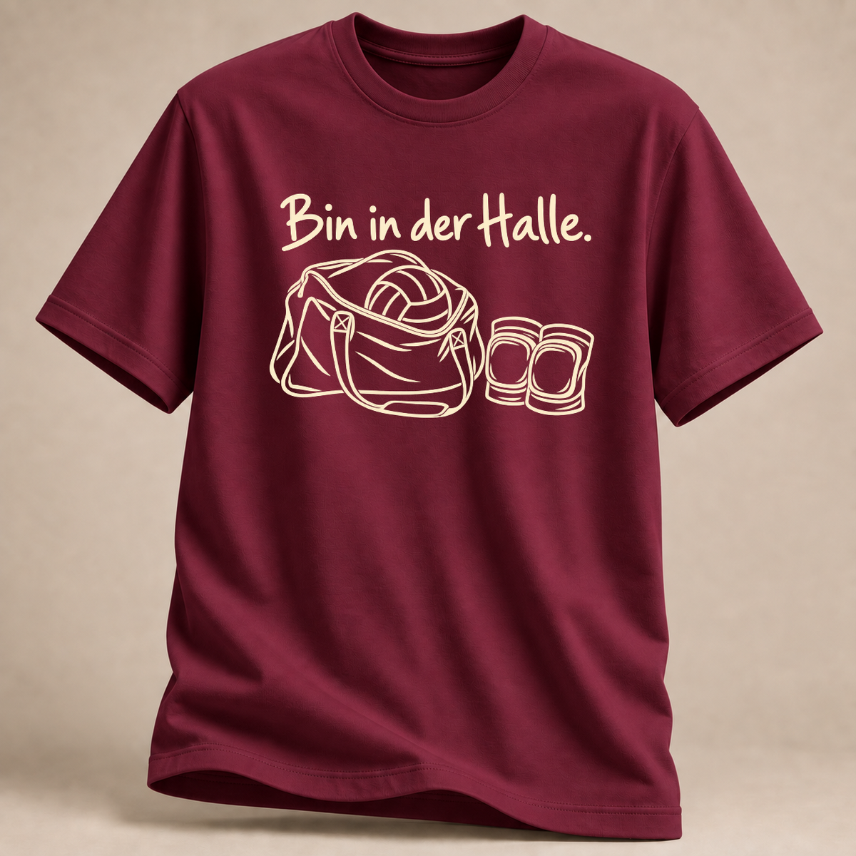 RÜCKRAUM – Bin in der Halle T-Shirt – Maroon