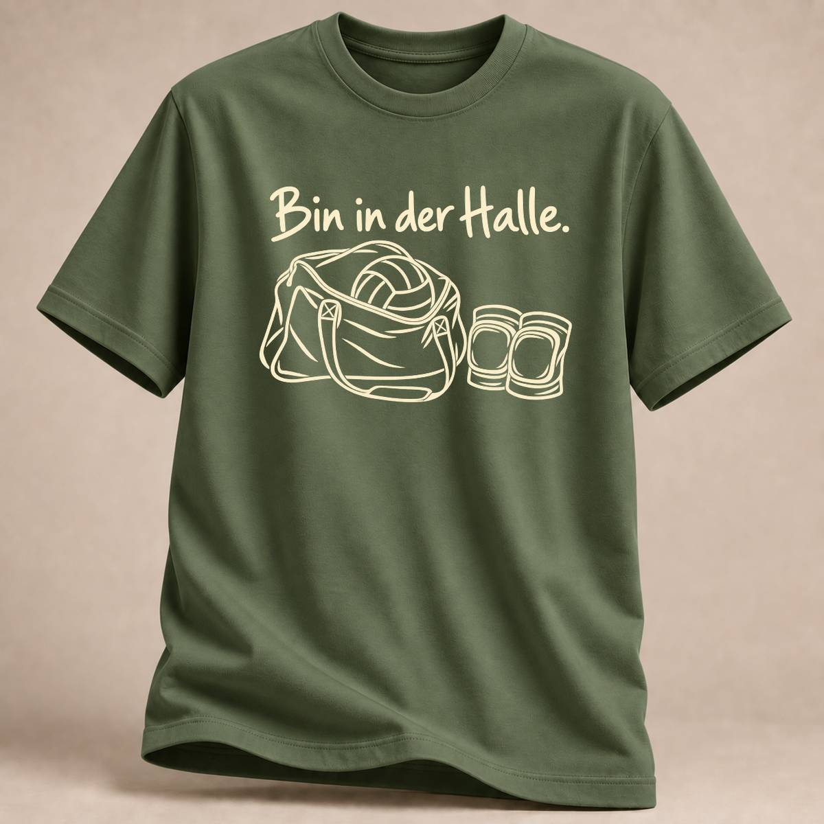 RÜCKRAUM – Bin in der Halle T-Shirt – Military Green