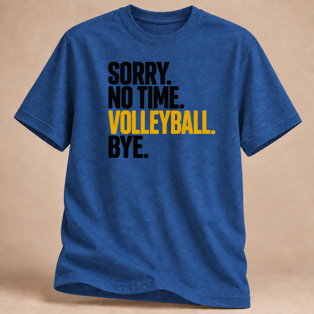 RÜCKRAUM – Keine Zeit Volleyball T-Shirt – heather royal
