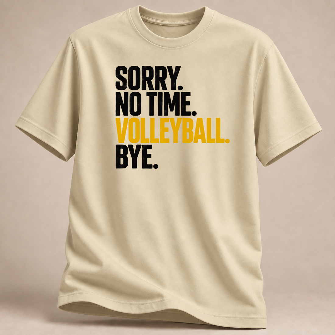 RÜCKRAUM – Keine Zeit Volleyball T-Shirt – natural