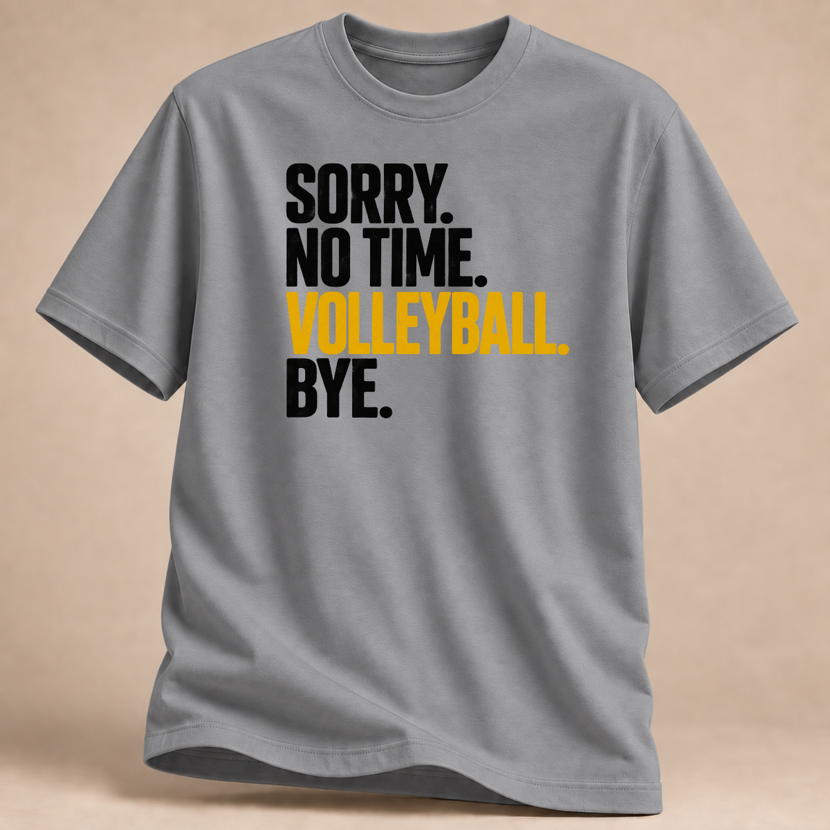 RÜCKRAUM – Keine Zeit Volleyball T-Shirt – rs sport grey