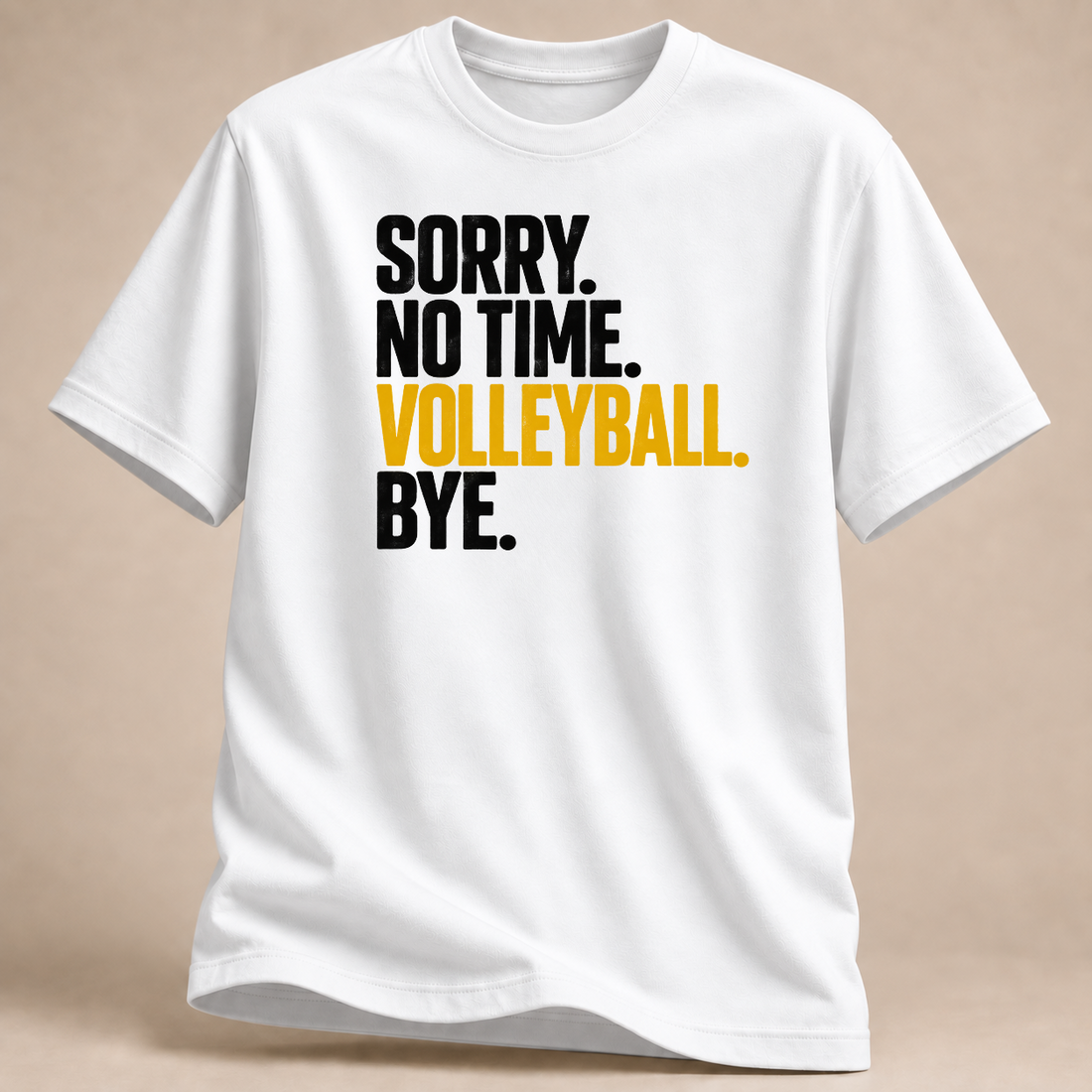 RÜCKRAUM – Keine Zeit Volleyball T-Shirt – white