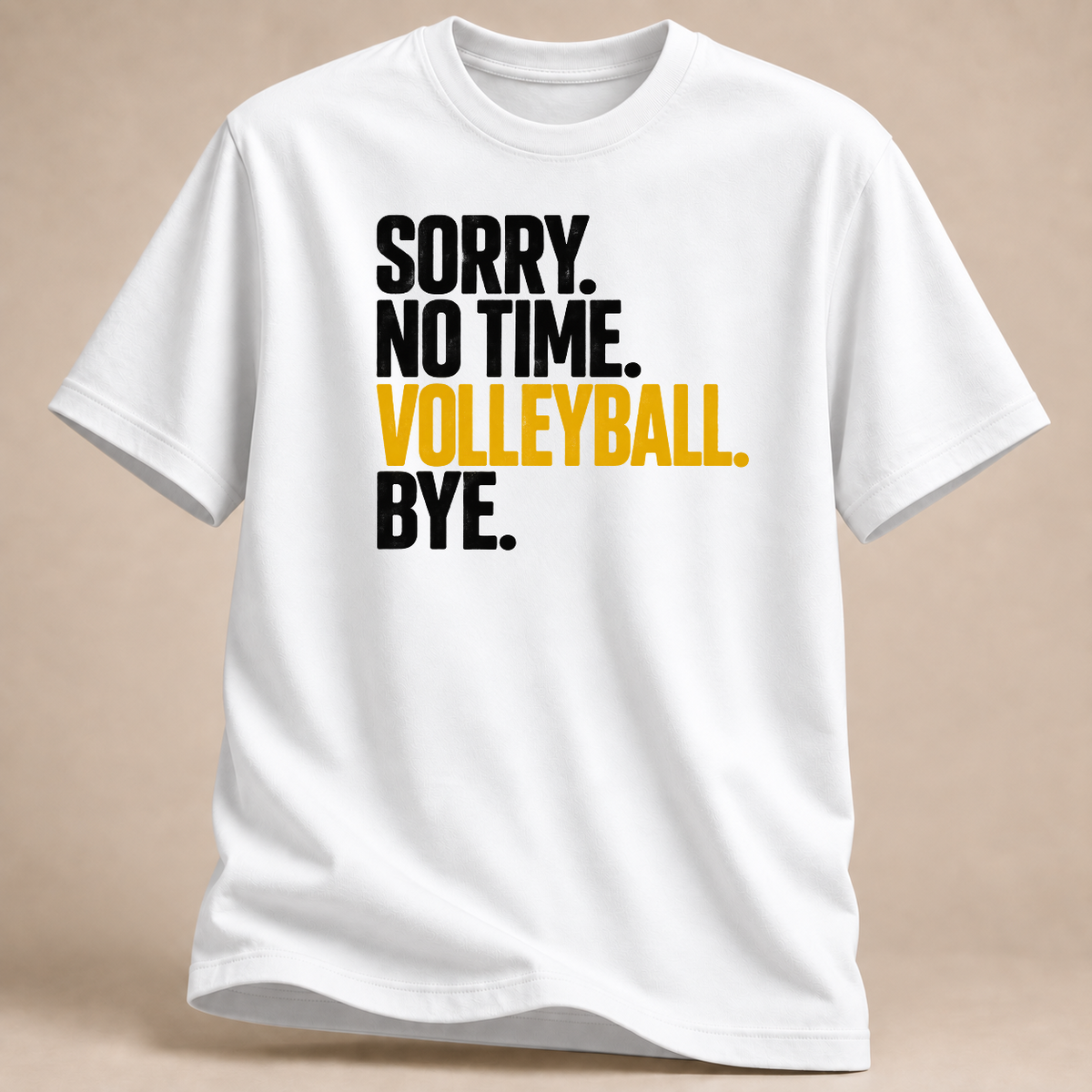 RÜCKRAUM – Keine Zeit Volleyball T-Shirt – white
