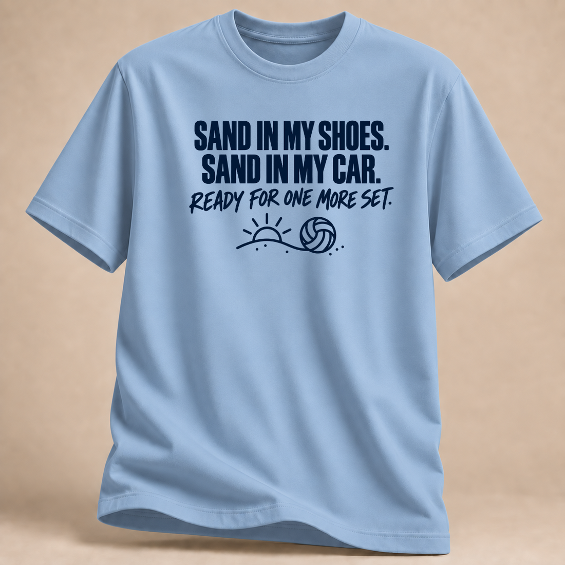 RÜCKRAUM – Sand Im Auto T-Shirt – light blue
