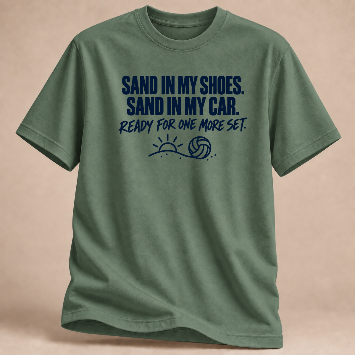 RÜCKRAUM – Sand Im Auto T-Shirt – military green