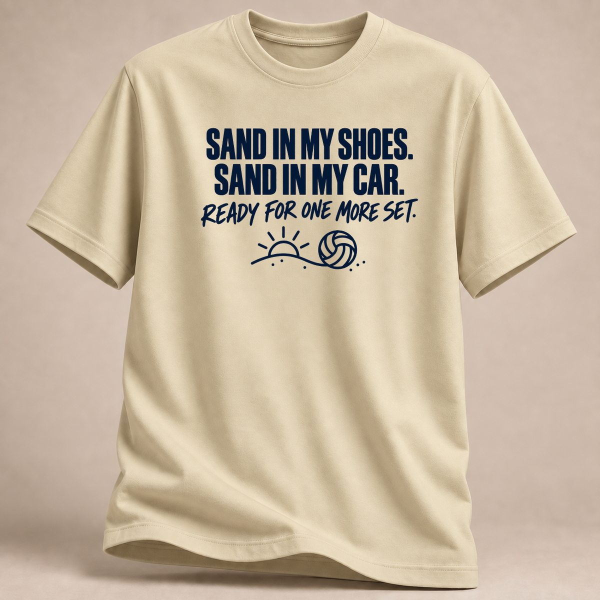 RÜCKRAUM – Sand Im Auto T-Shirt – natural