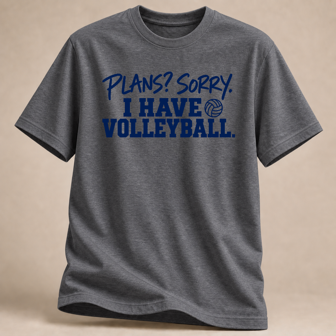 RÜCKRAUM – Pläne? Sorry Volleyball T-Shirt – graphite heather
