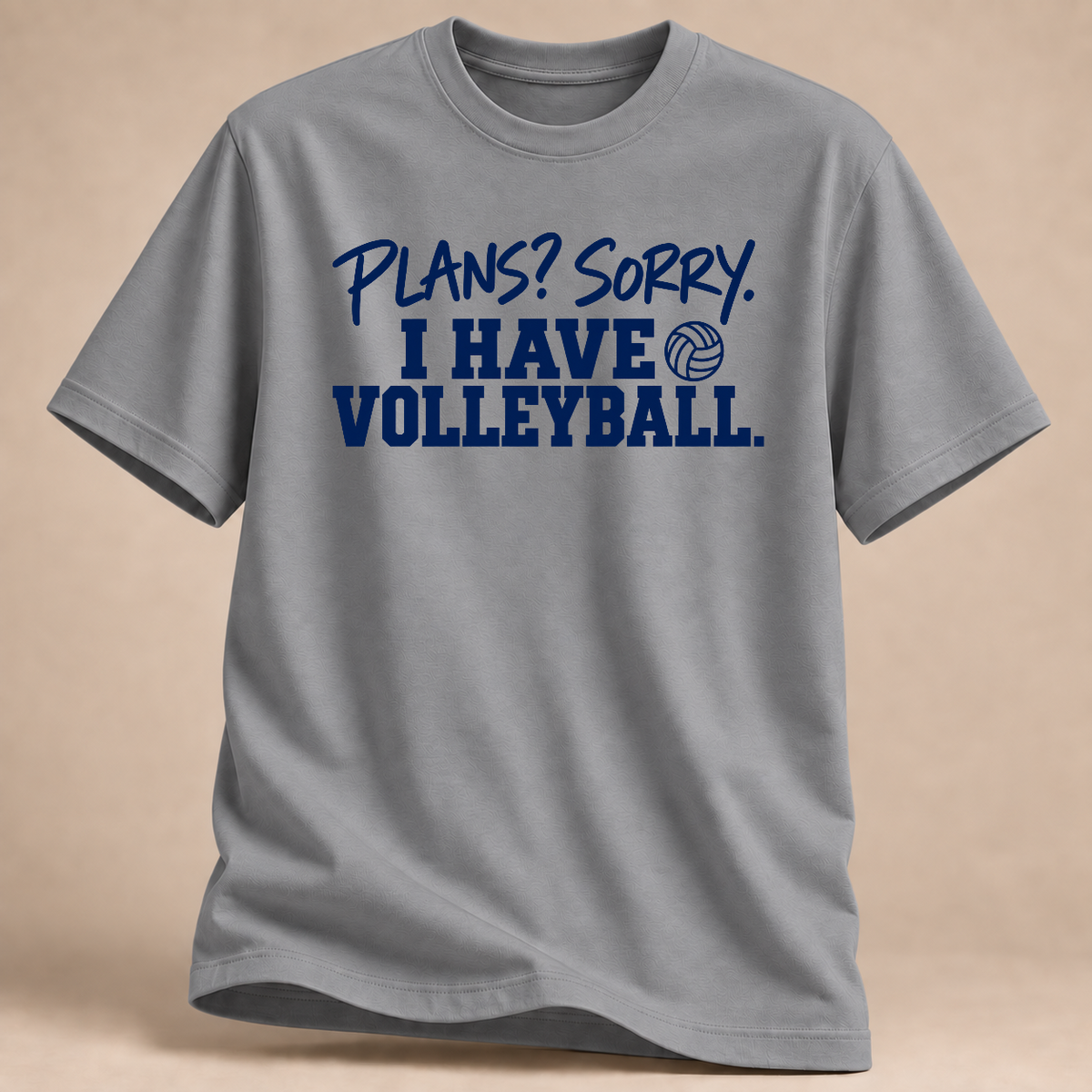 RÜCKRAUM – Pläne? Sorry Volleyball T-Shirt – rs sport grey