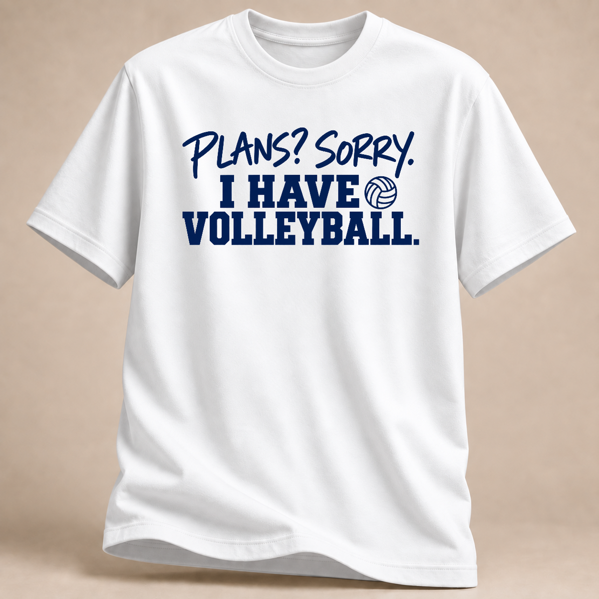 RÜCKRAUM – Pläne? Sorry Volleyball T-Shirt – white