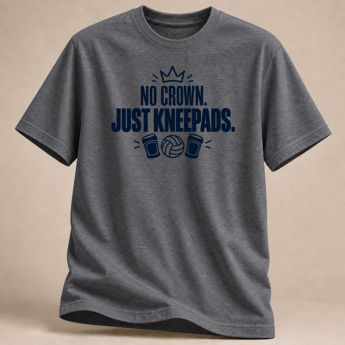 RÜCKRAUM – Kniepads Statt Krone T-Shirt – graphite heather